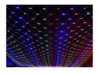 Звёздная сеть из гирлянд 240 ламп