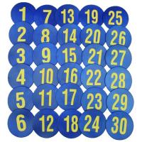 Резиновые диски с числовой маркировкой 30 шт.