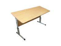Стол ученический двухместный с регулировкой высоты и угла наклона №3-5